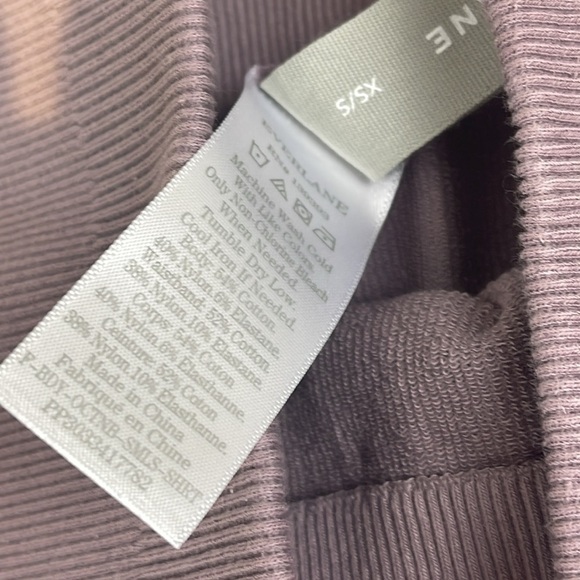 Everlane Seamless Bike Short S Womens New Light Purple Stretch High Rise Ribbed - Picture 8 of 10